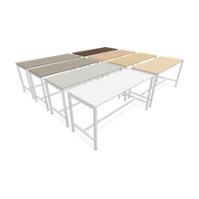 Laden Sie das Bild in den Galerie-Viewer, Narbutas Nova Hochtisch - Spanplatte Eschendekor sandbeige mit Struktur