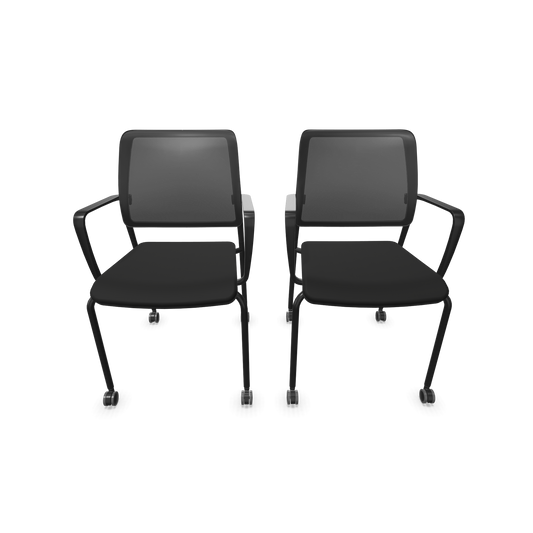 Trend Office to-sync meet mesh - Stoff - Schwarz