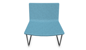 Narbutas Vegas Lounge Chair - Stoff - Hellblau melange