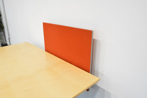 Lista Office Trennwand mit Tischhalterung 950x720mm - Spanplatte mit Stoffbezug - Braunrot