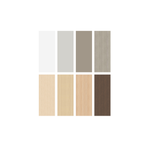 Narbutas Nova Hochtisch - Spanplatte Eschendekor sandbeige mit Struktur