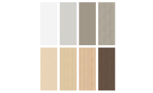 Laden Sie das Bild in den Galerie-Viewer, Narbutas Light Hochtisch - Spanplatte - Eschendekor sandbeige mit Struktur