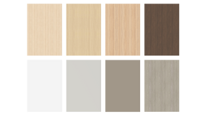 Narbutas Nova A Schreibtisch - Spanplatte - Weiss / Holz