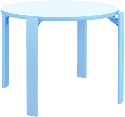 Dietiker Rey Junior Kindertisch rund - HPL Platte - Kunstharz Pastellblau