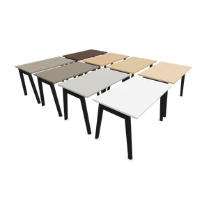 Narbutas Nova Wood Schreibtisch - Spanplatte Perlgrau