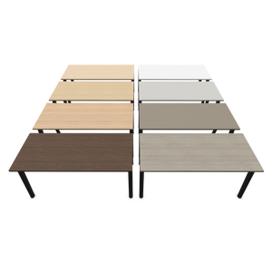 Narbutas Nova Wood Schreibtisch - Spanplatte Perlgrau