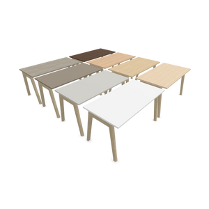Narbutas Nova Wood Schreibtisch - Spanplatte Eichendekor gebleicht