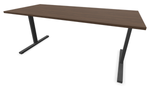 Narbutas T-Easy Schreibtisch - Spanplatte - Walnussdekor dunkel mit Struktur
