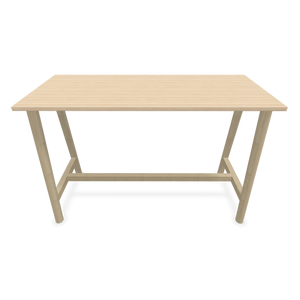 Narbutas Nova Wood Hochtisch - Spanplatte Eschendekor sandbeige mit Struktur