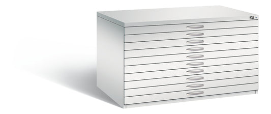 C+P Flachablageschrank Serie 7100_7200, H760xB135
