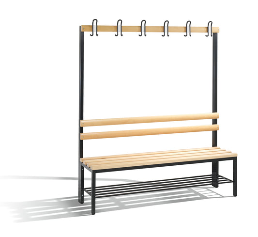 C+P Garderobenbank einseitig Basic, H1650xB1500xT