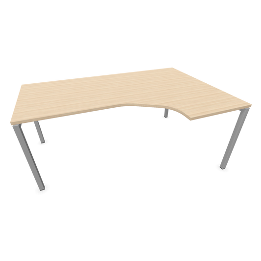 Narbutas Nova U Eckschreibtisch - Spanplatte Eschendekor sandbeige mit Struktur