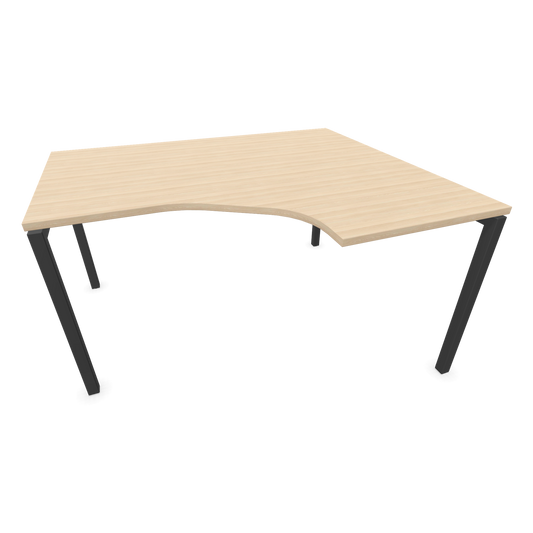Narbutas Nova U Eckschreibtisch - Spanplatte Eschendekor sandbeige mit Struktur