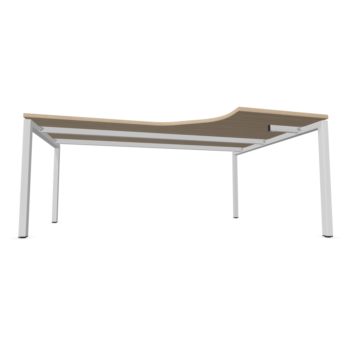 Narbutas Nova U Eckschreibtisch - Spanplatte Eschendekor sandbeige mit Struktur