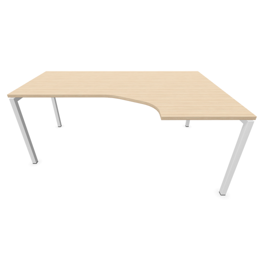 Narbutas Nova U Eckschreibtisch - Spanplatte Eschendekor sandbeige mit Struktur