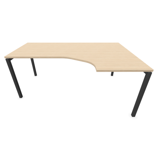 Narbutas Nova U Eckschreibtisch - Spanplatte Eschendekor sandbeige mit Struktur