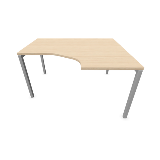 Narbutas Nova U Eckschreibtisch - Spanplatte Eschendekor sandbeige mit Struktur