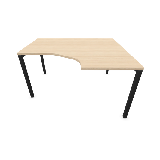 Narbutas Nova U Eckschreibtisch - Spanplatte Eschendekor sandbeige mit Struktur