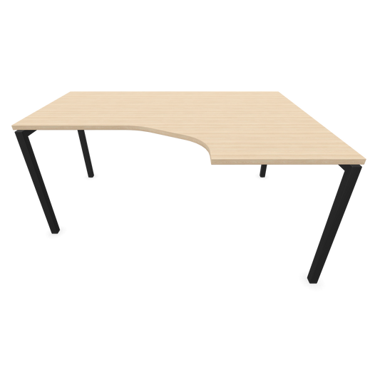 Narbutas Nova U Eckschreibtisch - Spanplatte Eschendekor sandbeige mit Struktur