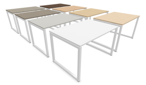 Narbutas Nova O Schreibtisch - Spanplatte - Eschendekor sandbeige mit Struktur