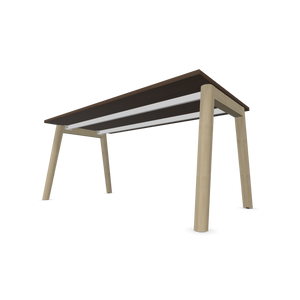 Narbutas Nova Wood Schreibtisch - Spanplatte Walnussdekor dunkel mit Struktur