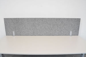 MC MC MyWall Akustiktrennwand mit Tischhalterung - 2000x500mm - Kunststoff - Grau gemustert