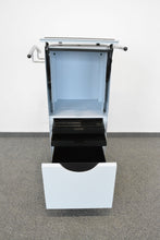Laden Sie das Bild in den Galerie-Viewer, Novex Nova Basic Roll-Caddy für 1 Ordner-Reihe + 1 Hängeregister-Auszug ohne Schlüssel - Metall - Blaugrau