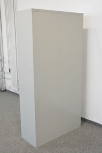Lista Office Flügeltür-Aktenschrank für 5 Ordner-Reihen 1000mm breit - ohne Schlüssel - Metall - Grau