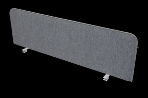 Buzzi.Space BuzziTripl Desk Akustiktrennwand - Recycelter Polyester - Cremegrau