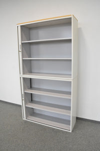 Lista Office Storage Lateralschrank für 6 Ordner-Reihen 1200mm breit - mit je 2 Schlüssel - Metall - Weiss