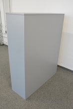 Laden Sie das Bild in den Galerie-Viewer, Lista Office Storage Regal für 4 Ordner-Reihen 1200mm breit - Metall - RAL 9006 Weissaluminium