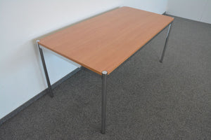 Ergodata Multi Desk Rondo Sitzungstisch fixe Höhe von 740mm - 1600x800mm - Spanplatte - Birnbaumdekor