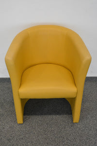 Top Design Classic Sessel - Leder - Gelb