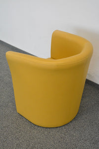 Top Design Classic Sessel - Leder - Gelb