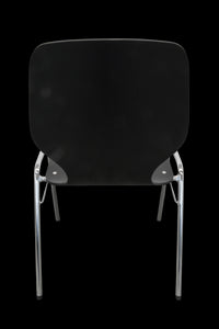 Embru Zentra Stapelstuhl ohne Verkettung - Holz verleimt und geformt - Schwarz gebeizt
