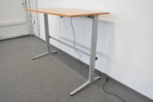 Steelcase Tenaro Sitz-Steh Schreibtisch von 680-1350mm - 1800x800mm - Holz - Buchendekor