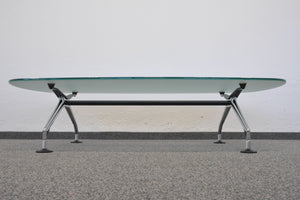Vitra Area Lounge-Table fixe Höhe von 365mm - 1520x815mm - Glas - Milchglas