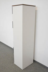 Haworth Be_Hold Design Locker mit 12 Fächern 504mm breit - 1848mm hoch - Spanplatte - Weiss/Schwarz