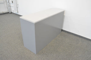 Lista Office Storage Lateralschrank für 2 Ordner-Reihen mit Schlüssel - Metall - Grau