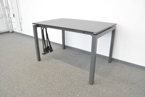 Ergodata Line Desk Schreibtisch fixe Höhe von 735mm - 1200x800mm - Spanplatte - Anthrazit
