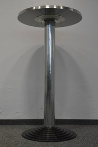 Top Design Stehbartisch fixe Höhe von 1095mm - Durchmesser 605mm - Aluminium - Poliert