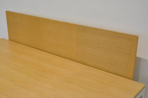 Lista Office Motion Trennwand mit Tischhalterung 1600mm breit - Spanplatte - Eiche