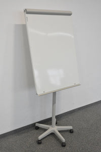 Rocada Easel Flipchart auf Rollen - Metall Weiss