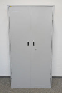Lista Classic Flügeltür-Aktenschrank für 5 Ordner-Reihen 997mm breit - mit Schlüssel - Metall - Grau