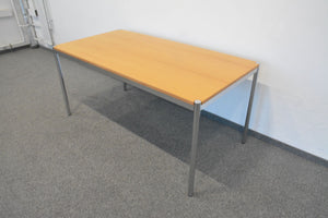 Ergodata Multi Desk Rondo Sitzungstisch fixe Höhe von 740mm - 1600x800mm - Holz - Birnbaumfurnier