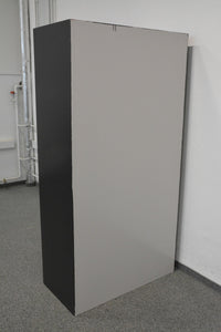 Lista Office Storage Flügeltür-Aktenschrank für 5 Ordner-Reihen 997mm breit - mit Schlüssel - Metall - Dunkelbraun