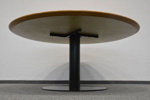 Ergodata System Desk Sitzungstisch fixe Höhe von 720mm - Durchmesser 1600mm - MDF - Buche Rot