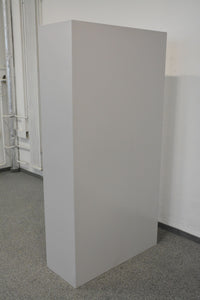 Lista Office Flügeltür-Aktenschrank für 5 Ordner-Reihen 997mm breit - mit Schlüssel - Metall - Lichtgrau