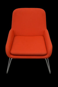 Top Design Classic Lounge-Sessel - Stoff - Rot
