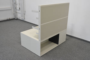 Lista Office Qub Spezial Drucker Modul 1200mm breit - 1225mm hoch - Metall RAL 1013 Perlweiss
